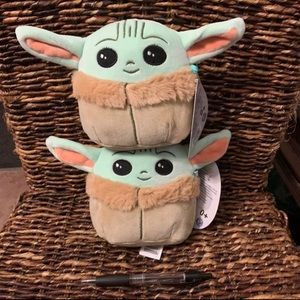 2 Baby yoda squishmallow, 5 inch